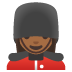 woman guard, medium-dark skin tone